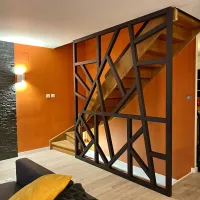 escalier orange